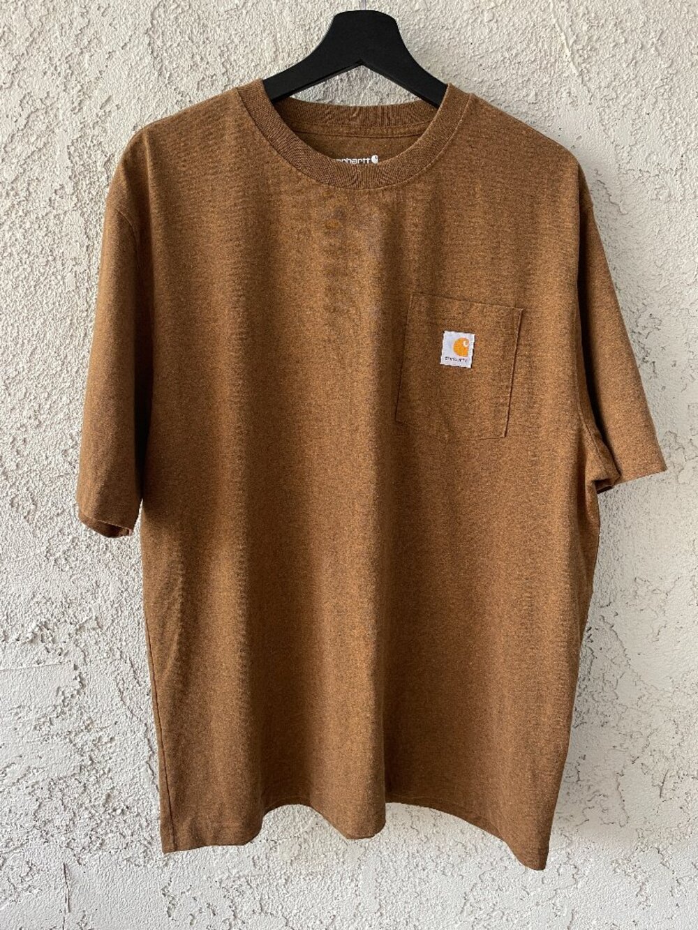 Carhartt K87 Brown Heather Loose Fit Pocket T-Shirt Men's Large